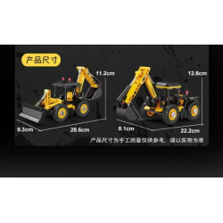 KAZI GBL BOZHI KY80476 Xếp hình lắp ráp ghép mô hình Xe nâng hai chiều JCE 2 biến thể