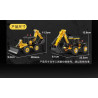 KAZI GBL BOZHI KY80476 Xếp hình lắp ráp ghép mô hình Xe nâng hai chiều JCE 2 biến thể