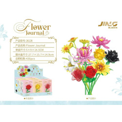 Fine bricks 26128 Flower Journal Xếp hình lắp ráp ghép mô hình Nhật Ký Hoa 9 Kiểu