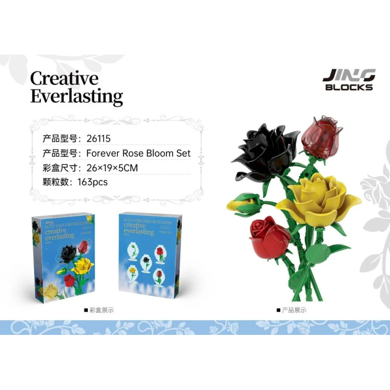 Fine bricks 26115 Creative Everlasting Xếp hình lắp ráp ghép mô hình Sự sáng tạo là vĩnh cửu