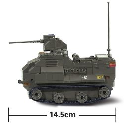 SLUBAN M38-B0281 B0281 0281 M38B0281 38-B0281 Xếp hình kiểu  MILITARY ARMY AAV7A1 Armoured Vehicle Xe Bọc Thép Chở Quân 179 khối