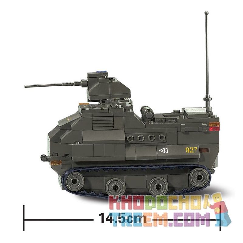 SLUBAN M38-B0281 B0281 0281 M38B0281 38-B0281 Xếp hình kiểu  MILITARY ARMY AAV7A1 Armoured Vehicle Xe Bọc Thép Chở Quân 179 khối