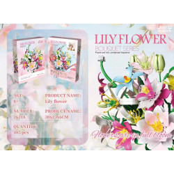 Fine bricks 26218 Lily Flower Xếp hình lắp ráp ghép mô hình hoa huệ