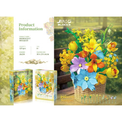 Fine bricks 26258 Iridescent Bouquet Xếp hình lắp ráp ghép mô hình bó hoa iris