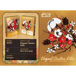 Fine bricks 26257 Elegant Cluster Gifts Xếp hình lắp ráp ghép mô hình Tiệc cưới sang trọng