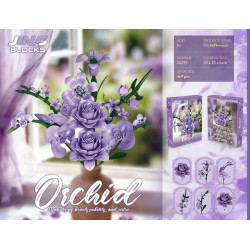 Fine bricks 26256 Orchid Bouquet Xếp hình lắp ráp ghép mô hình bó hoa lan