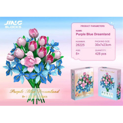 Fine bricks 26225 Purple Blue Dreamland Xếp hình lắp ráp ghép mô hình xứ sở mộng mơ màu tím và xanh