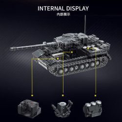 Le Yi 66106 Tiger Tank Xếp hình lắp ráp ghép mô hình xe tăng hổ