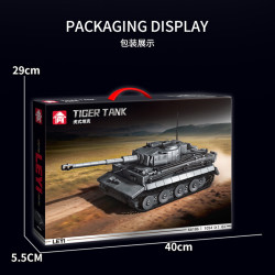 Le Yi 66106 Tiger Tank Xếp hình lắp ráp ghép mô hình xe tăng hổ