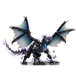 Le Yi 76118 Hellfire Black Dragon Xếp hình lắp ráp ghép mô hình Thợ săn quái vật: Rồng đen rực rỡ Rồng đen lửa địa ngục