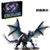 Le Yi 76118 Hellfire Black Dragon Xếp hình lắp ráp ghép mô hình Thợ săn quái vật: Rồng đen rực rỡ Rồng đen lửa địa ngục