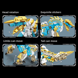 Le Yi 76119 Storm Battle Wolf Xếp hình lắp ráp ghép mô hình Monster Hunter: Sói Sấm Sói Rồng Bão Trận Sói