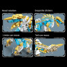 Le Yi 76119 Storm Battle Wolf Xếp hình lắp ráp ghép mô hình Monster Hunter: Sói Sấm Sói Rồng Bão Trận Sói