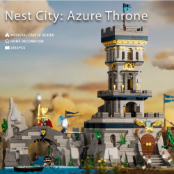 iambrick 40215 Nest City Azure Throne Xếp hình lắp ráp ghép mô hình Lục địa Kylian: Vương miện vinh quang xanh Nestor