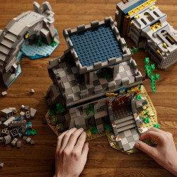 iambrick 40215 Nest City Azure Throne Xếp hình lắp ráp ghép mô hình Lục địa Kylian: Vương miện vinh quang xanh Nestor
