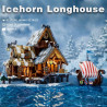iambrick 30801 Icchorn Longhouse Xếp hình lắp ráp ghép mô hình Lục địa Kylian: Nhà dài Ice Point