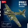 Sluban M38-B1367 Xếp hình lắp ráp ghép mô hình Máy bay ném bom pháo đài bay B-17GS 1:44