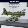 Sluban M38-B1367 Xếp hình lắp ráp ghép mô hình Máy bay ném bom pháo đài bay B-17GS 1:44