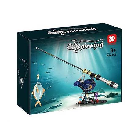 KAIYU KeeYee World K96151 Spinning Xếp hình lắp ráp ghép mô hình cần câu bánh xe quay