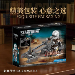 No license JD147 Speeder Bike Xếp hình lắp ráp ghép mô hình xe chạy quá tốc độ