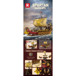 Reobrix 66104 Spartan Warships Xếp hình lắp ráp ghép mô hình tàu chiến Spartan