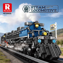 Reobrix 66805 Steam Locomotive Xếp hình lắp ráp ghép mô hình đầu máy hơi nước