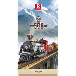 Reobrix 66806 Western Train Xếp hình lắp ráp ghép mô hình đầu máy hơi nước