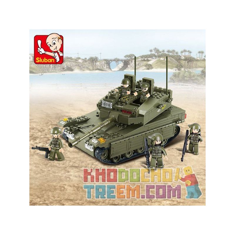 SLUBAN M38-B0305 B0305 0305 M38B0305 38-B0305 non  XE TĂNG bộ đồ chơi xếp lắp ráp ghép mô hình Military Army MERKAVA K1 TANK Quân Sự Bộ Đội 344 khối SLUBAN M38-B0305 B0305 0305 M38B0305 38-B0305 non  XE TĂNG bộ đồ chơi xếp lắp ráp ghép mô hình Military Army MERKAVA K1 TANK Quân Sự Bộ Đội 344 khối