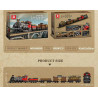 Reobrix 66806 Western Train Xếp hình lắp ráp ghép mô hình đầu máy hơi nước