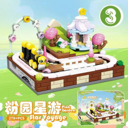 Reobrix KY81182 Xếp hình lắp ráp ghép mô hình 4 loại tàu vận hành bằng tay: Orange City Dream Tour, Lantau Walk, Pink Garden Star Tour và Yunjie Xiaozhu