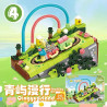 Reobrix KY81182 Xếp hình lắp ráp ghép mô hình 4 loại tàu vận hành bằng tay: Orange City Dream Tour, Lantau Walk, Pink Garden Star Tour và Yunjie Xiaozhu