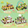 Reobrix KY81182 Xếp hình lắp ráp ghép mô hình 4 loại tàu vận hành bằng tay: Orange City Dream Tour, Lantau Walk, Pink Garden Star Tour và Yunjie Xiaozhu