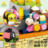 Reobrix KY81182 Xếp hình lắp ráp ghép mô hình 4 loại tàu vận hành bằng tay: Orange City Dream Tour, Lantau Walk, Pink Garden Star Tour và Yunjie Xiaozhu