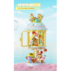 JAKI HK711 Xếp hình lắp ráp ghép mô hình tokidoki tokidoki Ngọn hải đăng kỳ lân: Ngọn hải đăng của thành phố yêu dấu