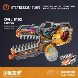 IM.Master QIHUI 8102 Xếp hình lắp ráp ghép mô hình răng rồng súng nước