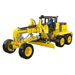 MouldKing 19023 GD655-6 Motor Grader Xếp hình lắp ráp ghép mô hình Máy chấm điểm kỹ thuật GD655-6