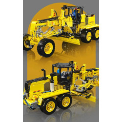 MouldKing 19023 GD655-6 Motor Grader Xếp hình lắp ráp ghép mô hình Máy chấm điểm kỹ thuật GD655-6