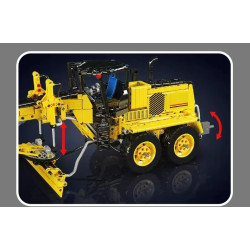 MouldKing 19023 GD655-6 Motor Grader Xếp hình lắp ráp ghép mô hình Máy chấm điểm kỹ thuật GD655-6