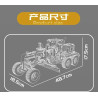 MouldKing 19023 GD655-6 Motor Grader Xếp hình lắp ráp ghép mô hình Máy chấm điểm kỹ thuật GD655-6