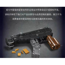 MouldKing 14033 Scorpion Submachine Gun Xếp hình lắp ráp ghép mô hình Súng tiểu liên bọ cạp