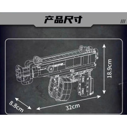 MouldKing 14033 Scorpion Submachine Gun Xếp hình lắp ráp ghép mô hình Súng tiểu liên bọ cạp