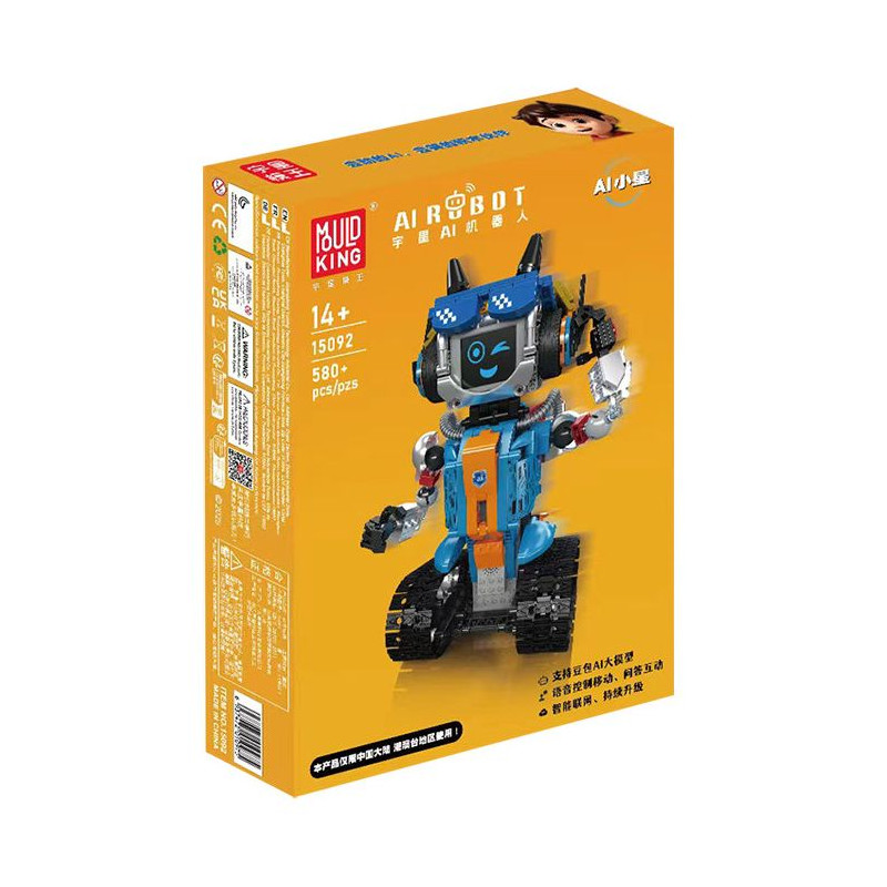 MouldKing 15092 AI Robot Xếp hình lắp ráp ghép mô hình Robot khoa học viễn tưởng ngôi sao nhỏ