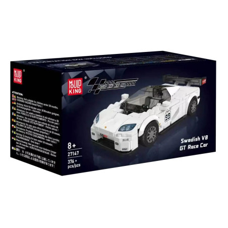 MouldKing 27147 Xếp hình lắp ráp ghép mô hình Xe đua V8 GT của Thụy Điển