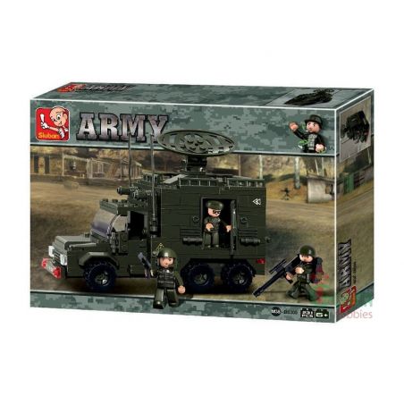 SLUBAN M38-B0300 B0300 0300 M38B0300 38-B0300 non  XE RADA bộ đồ chơi xếp lắp ráp ghép mô hình Military Army RADER CAR Quân Sự Bộ Đội 230 khối