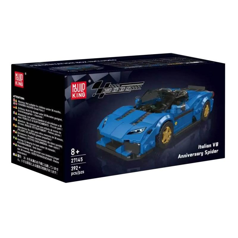 MouldKing 27145 Xếp hình lắp ráp ghép mô hình Roadster phiên bản kỷ niệm V8 của Ý