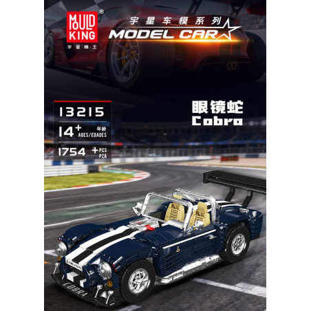 MouldKing 13215 Cobra Xếp hình lắp ráp ghép mô hình xe thể thao rắn hổ mang shelby
