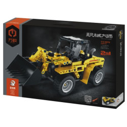 IM.Master QIHUI 6876 Xếp hình lắp ráp ghép mô hình Xe nâng, xe mô tô 3 bánh 2 trong 1