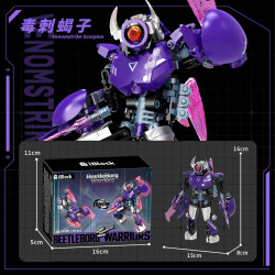 iBlock ib1097 Venomstrike Scorpion Xếp hình lắp ráp ghép mô hình Bugs Raiders: Stinging Scorpion Ba thay đổi