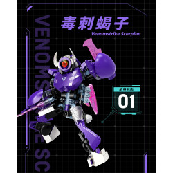 iBlock ib1097 Venomstrike Scorpion Xếp hình lắp ráp ghép mô hình Bugs Raiders: Stinging Scorpion Ba thay đổi