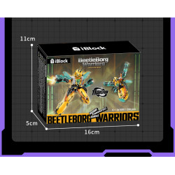 iBlock ib1096 Ironclad Beetle Xếp hình lắp ráp ghép mô hình Bugs Raiders: Sharp Shell Heavy Armor Ba lần biến hình